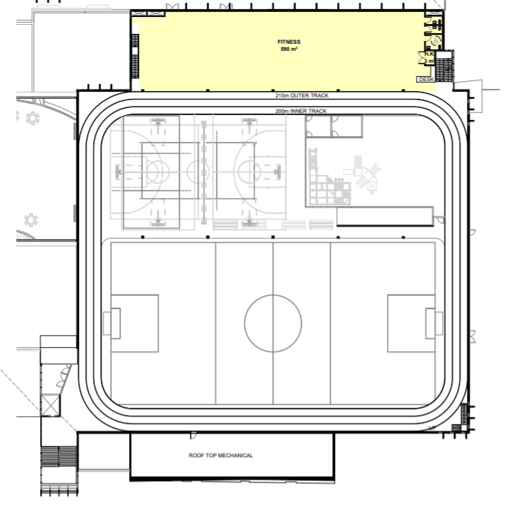 top floor rec centre preliminary design