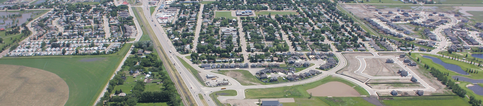 Aerial view of Coaldale