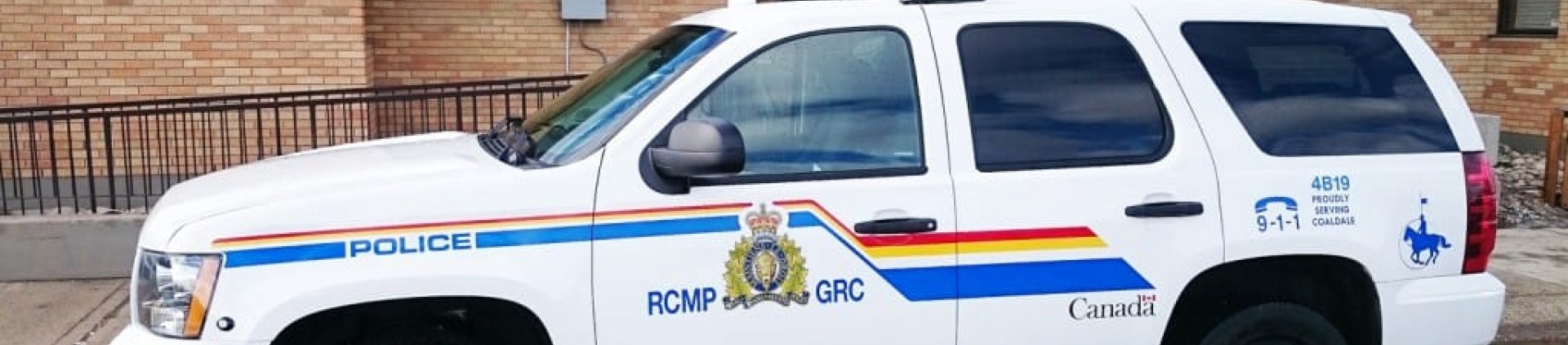 RCMP vehicle a Town Office